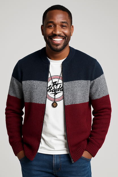 Men's Fleece Zipper Cardigan