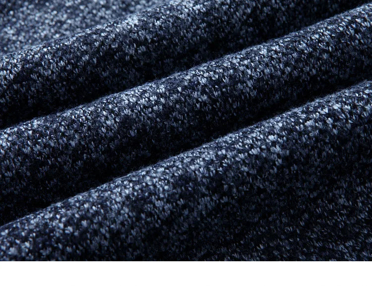 Men's Sweater Coat Faux Fur Wool Cardigan