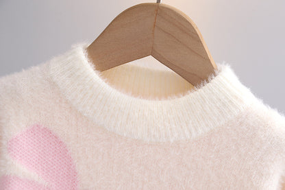 Beautiful Children's Sweater with Baby Dragonfly Pattern Pullover