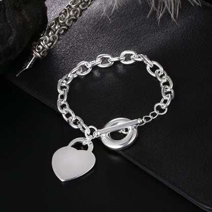 Sterling Silver Bracelets with Medium-Sized Charms