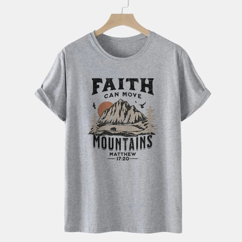 Faith Can Move Mountains Vintage T-Shirt