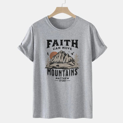 Faith Can Move Mountains Vintage T-Shirt