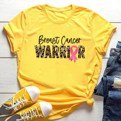 Breast Cancer Warrior T Shirt Pink Ribbon