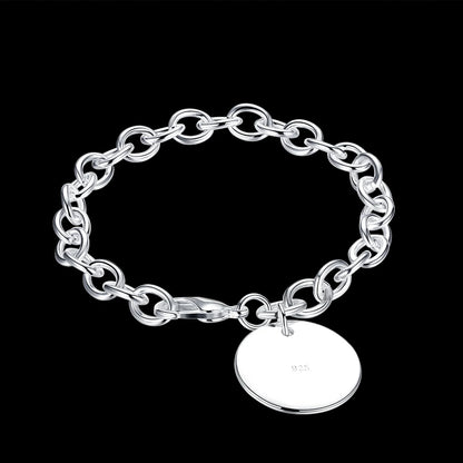 Sterling Silver Bracelets with Medium-Sized Charms