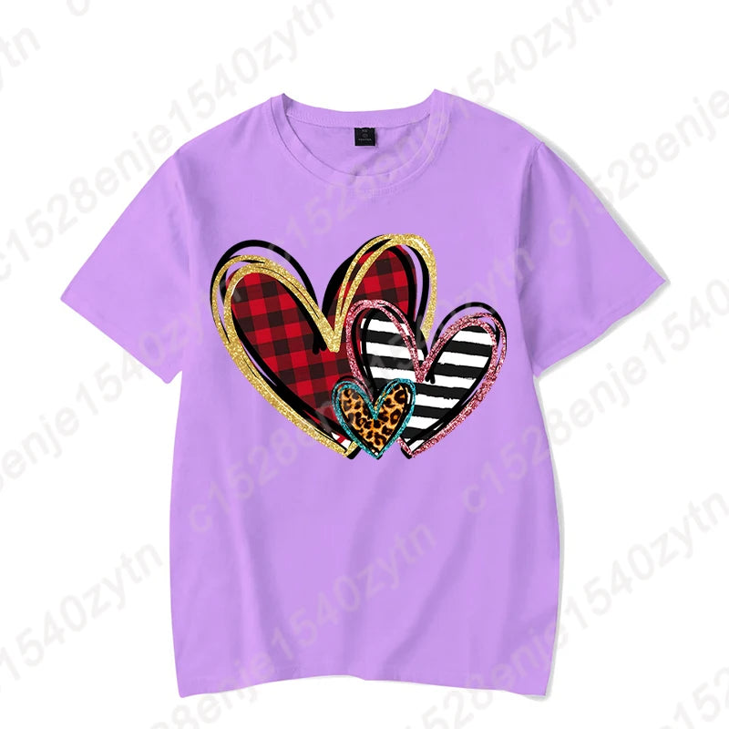 Heart Print T-Shirts