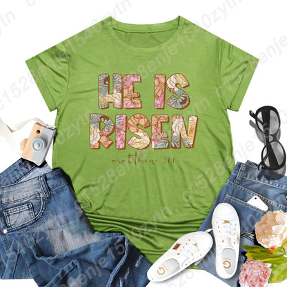 He Is Risen Graphic T-shirts