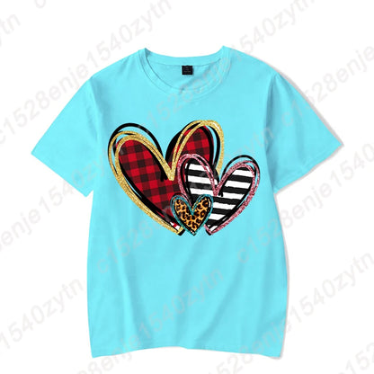 Heart Print T-Shirts