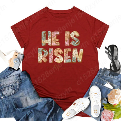 He Is Risen Graphic T-shirts