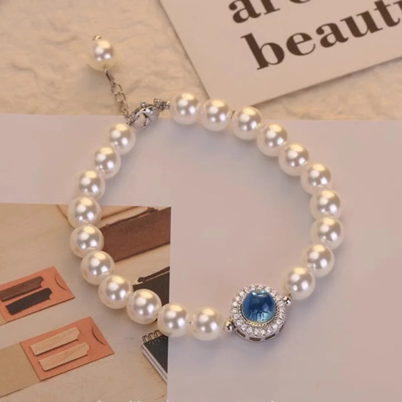 Silver Knots Pearl Bracelet For Women