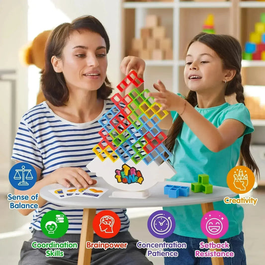 Tetra Tower Balance Stacking Building Game