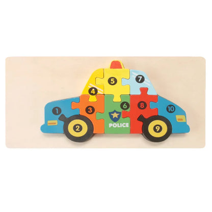 3D Stereoscopic Montessori Wooden Puzzle