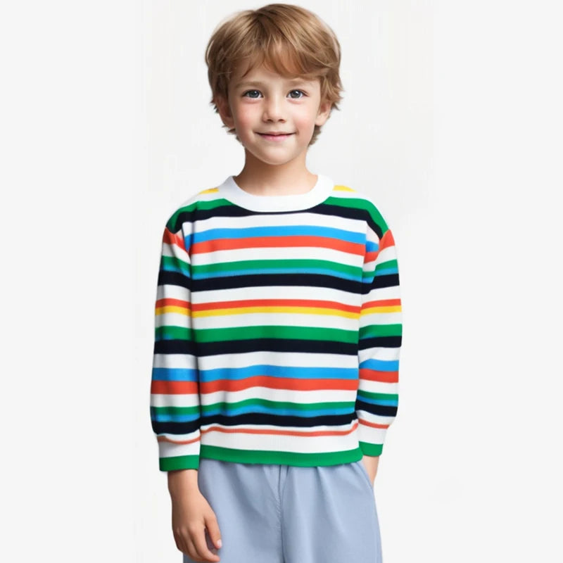 Boys Pullover Long Sleeve Sweaters