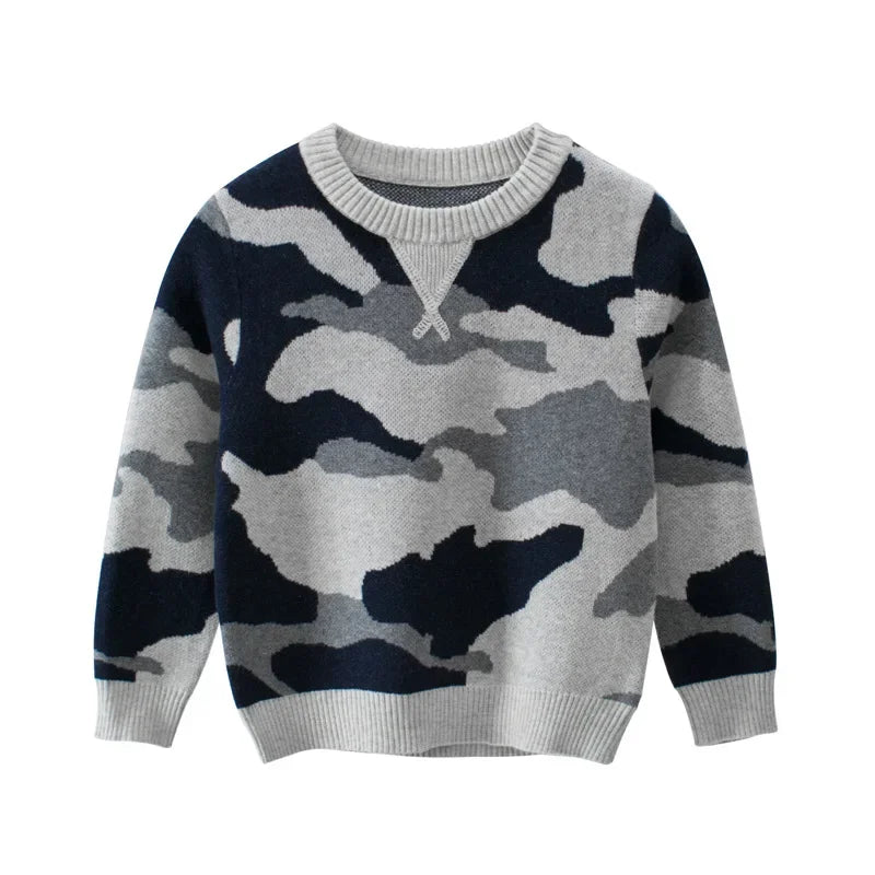 Boys Pullover Long Sleeve Sweaters