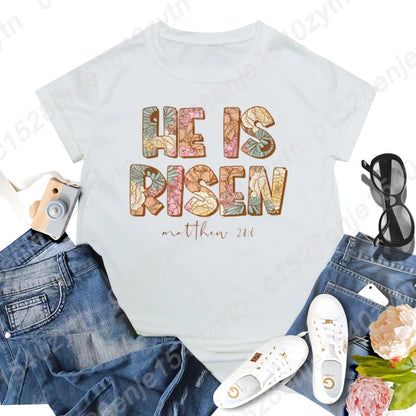 He Is Risen Graphic T-shirts Sizes: 1X through 3XL