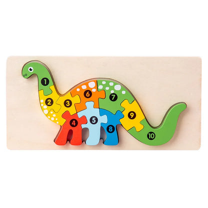 3D Stereoscopic Montessori Wooden Puzzle