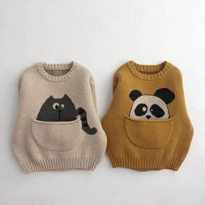 Fashion Kids Unisex Knit Pullover Cardigan,  For 1-7 years Girls and Boys