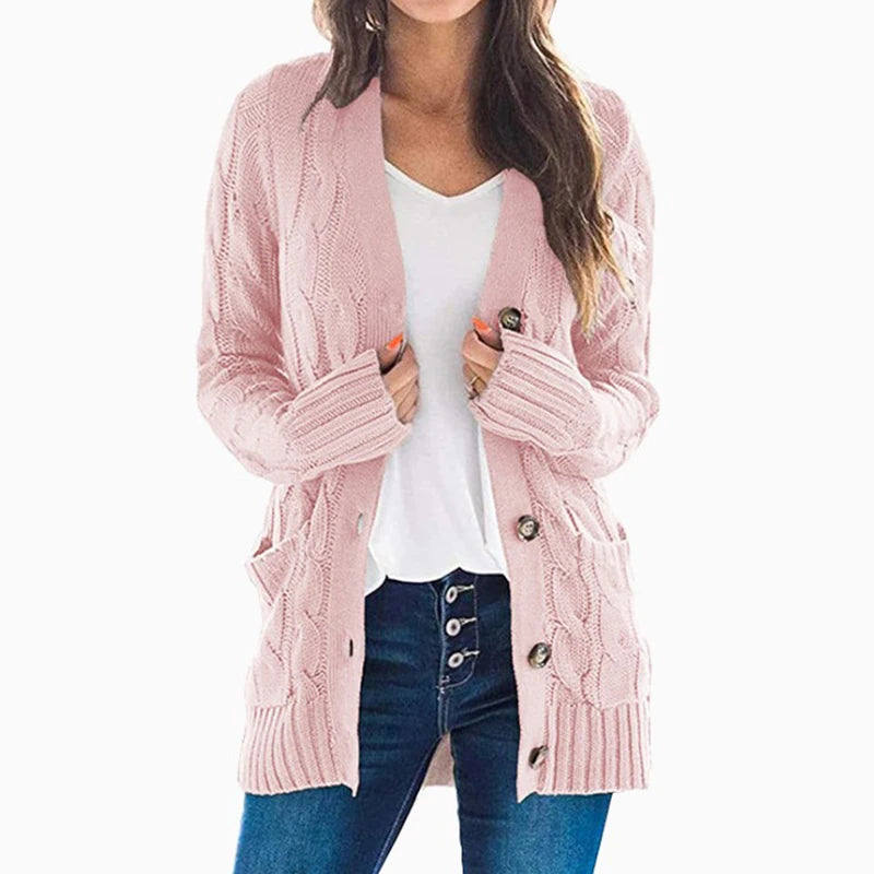 Long Sleeve Knitted Cardigan