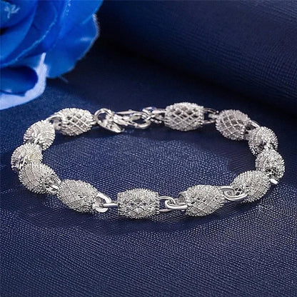 Fine Sterling Silver Bead Bracelets