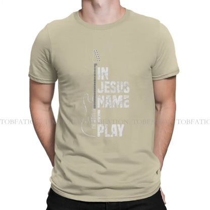 In Jesus Name I Play Guitar T-Shirt