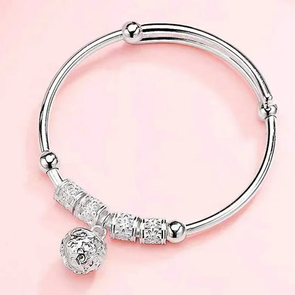 Elegant Fine Sterling Silver Lucky Beads Bracelets for Women