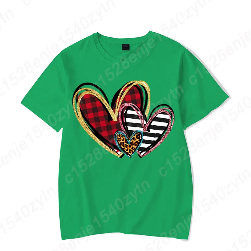 Heart Print T-Shirts