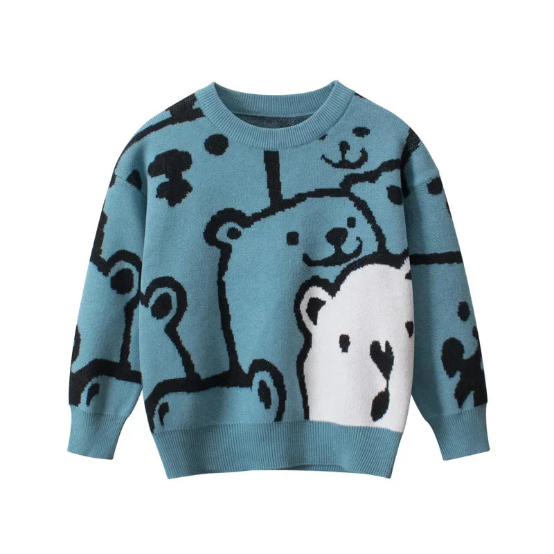 Boys Pullover Long Sleeve Sweaters