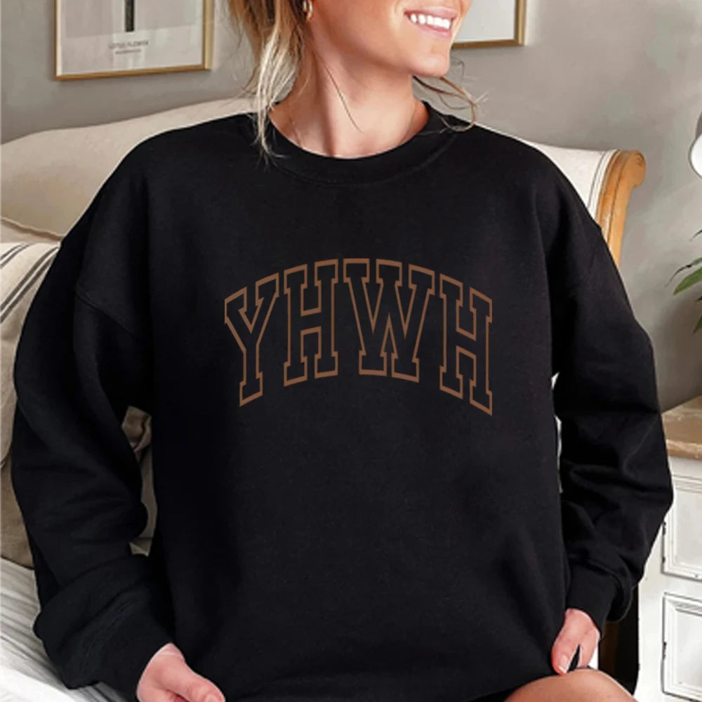 YHWH Unisex Crewneck Sweatshirt, Long Sleeves