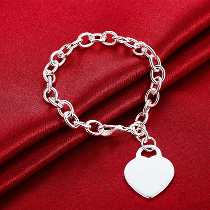 Sterling Silver Bracelets with Medium-Sized Charms