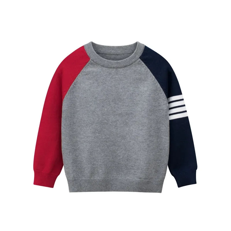 Boys Pullover Long Sleeve Sweaters