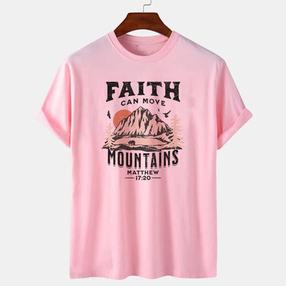 Faith Can Move Mountains Vintage T-Shirt