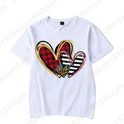 Heart Print T-Shirts