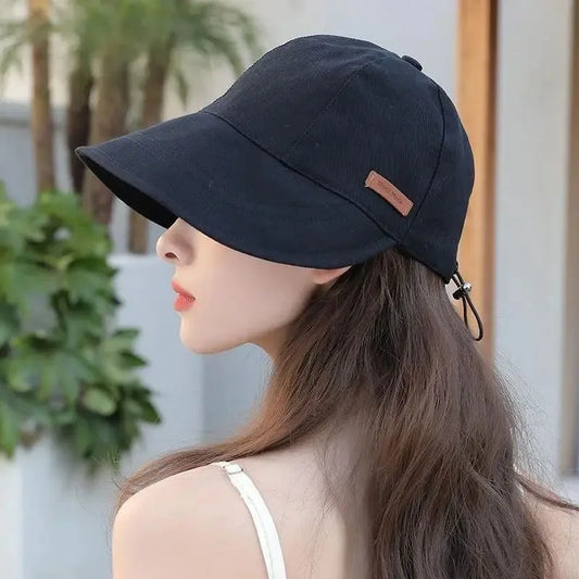 Women’s Foldable and Adjustable Cotton Sun Hat with UV Protection