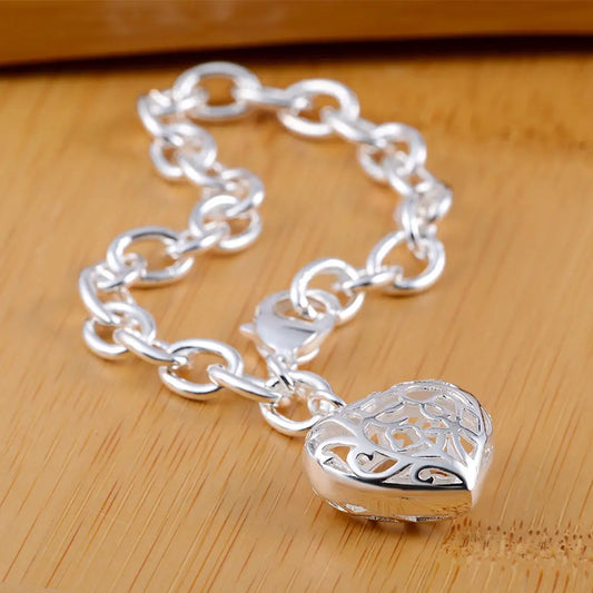 Sterling Silver Bracelets with Medium-Sized Charms