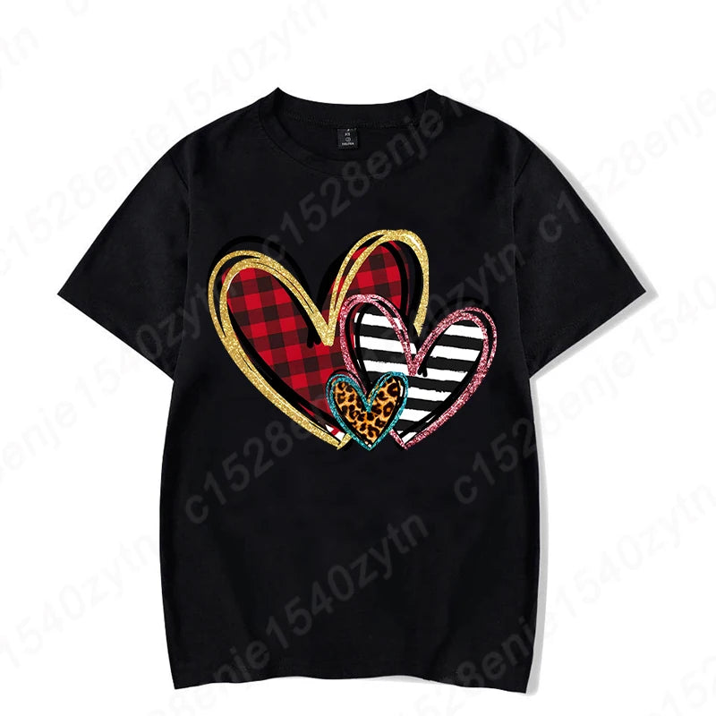 Heart Print T-Shirts