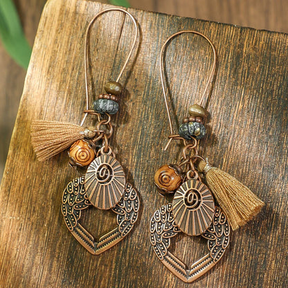 Boho Vintage Brown Series Earrings
