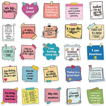 Inspirational Positive Note Label Stickers