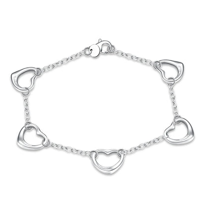 Sterling Silver 925 Bracelets with Charms