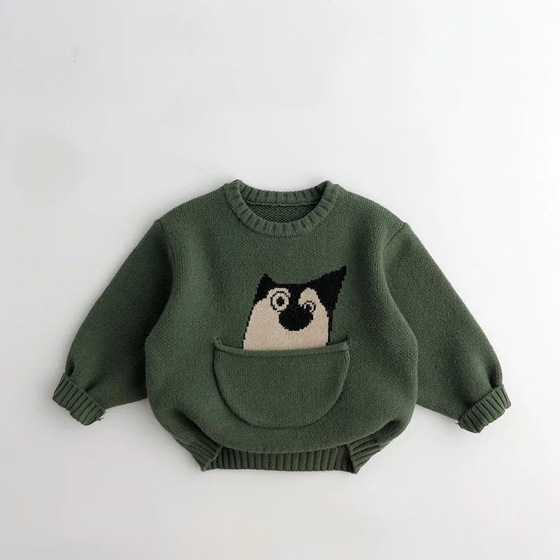 Fashion Kids Unisex Knit Pullover Cardigan,  For 1-7 years Girls and Boys