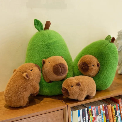 Capybara Plush Crocodile, Avocado & Friends