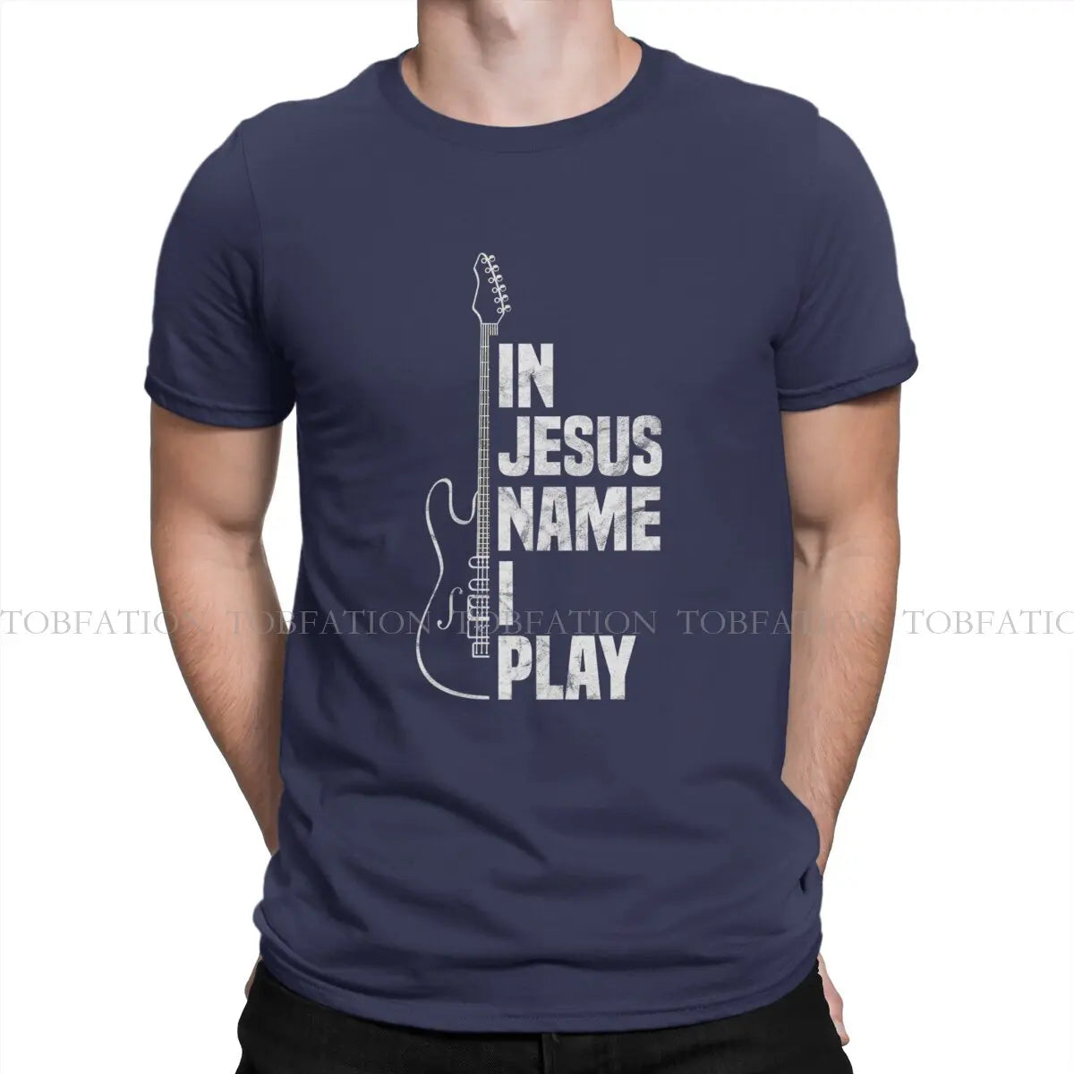 In Jesus Name I Play Guitar T-Shirt