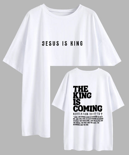 Jesus Is King The King Is Coming Oversized T-Shirt