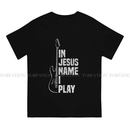 In Jesus Name I Play Guitar T-Shirt