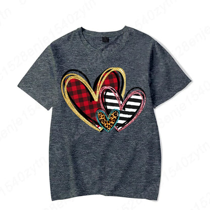 Heart Print T-Shirts