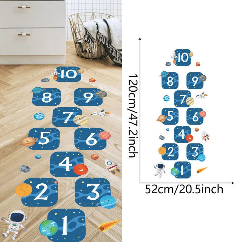 Children's Hopscotch Self-adhesive Floor Stickers