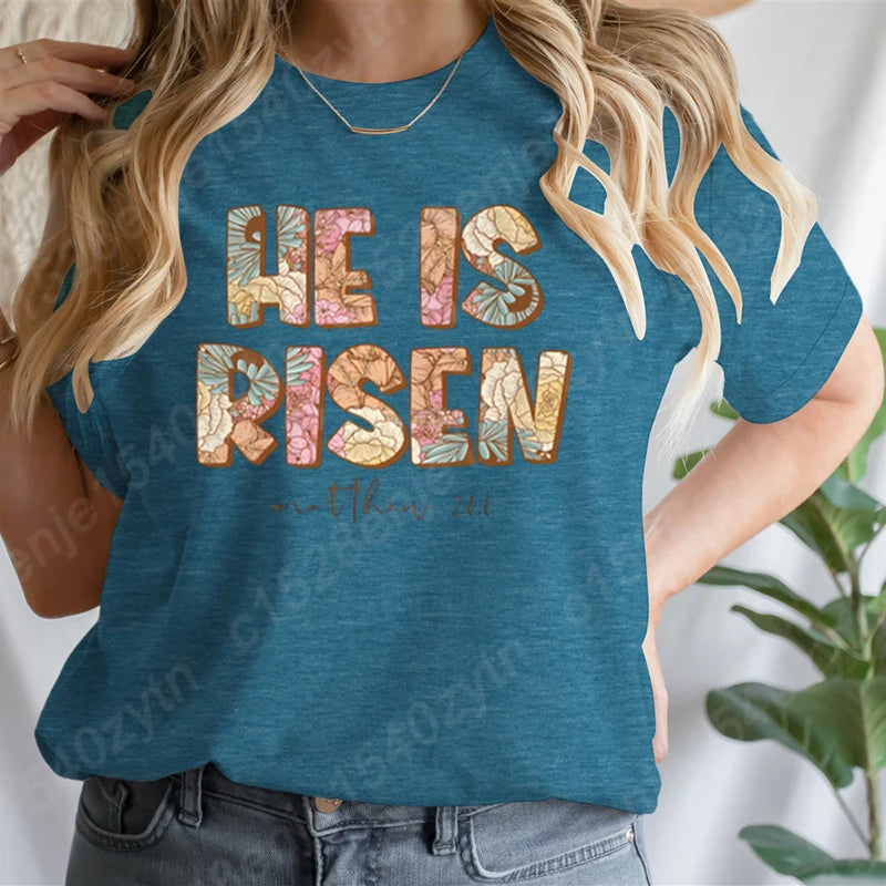 He Is Risen Graphic T-shirts