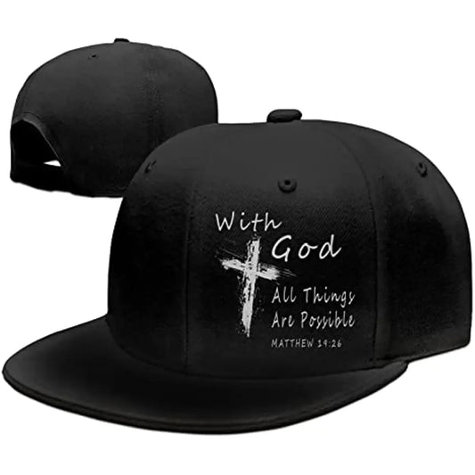 With God All Things Are Possible Snapback Hats