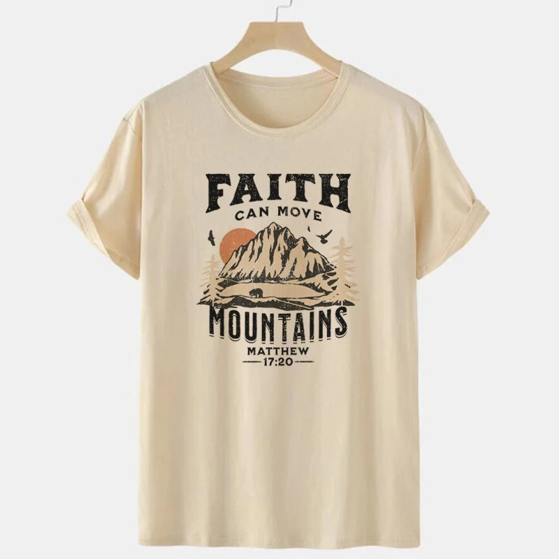 Faith Can Move Mountains Vintage T-Shirt