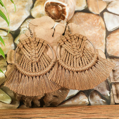 Boho Vintage Brown Series Earrings