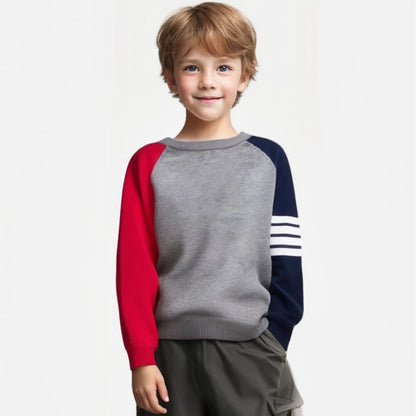 Boys Pullover Long Sleeve Sweaters