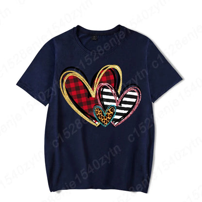 Heart Print T-Shirts